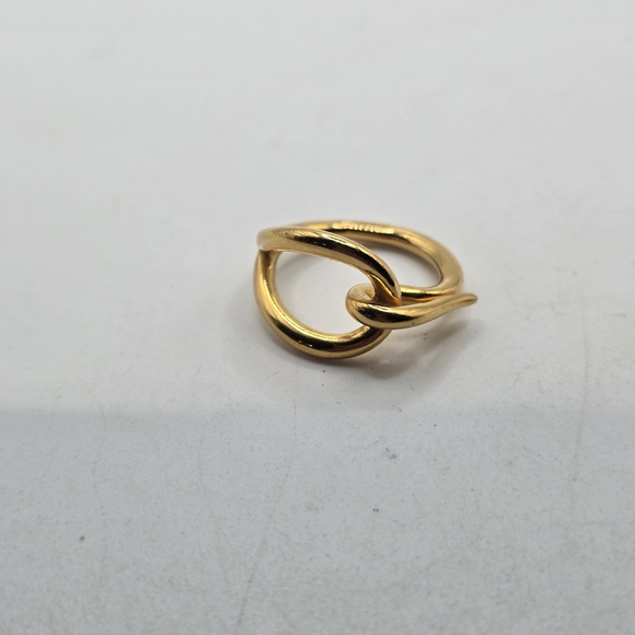 Hermes Gold Knot Scarf Ring - Picture 3 of 6